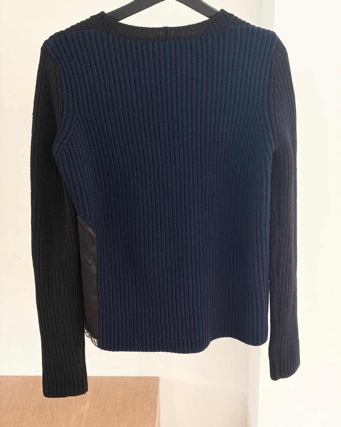 N21 블랙 네이비 골지 니트 스웨터  상품이미지6