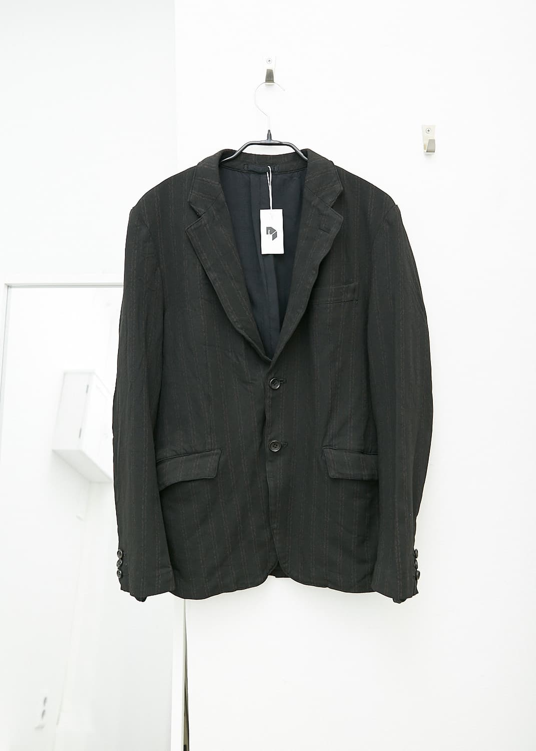 Boiled Polyester Stripe Blazer 상품이미지1