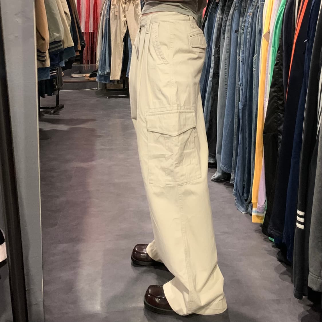 [IM] vtg 카고 팬츠 아이보리 상품이미지3