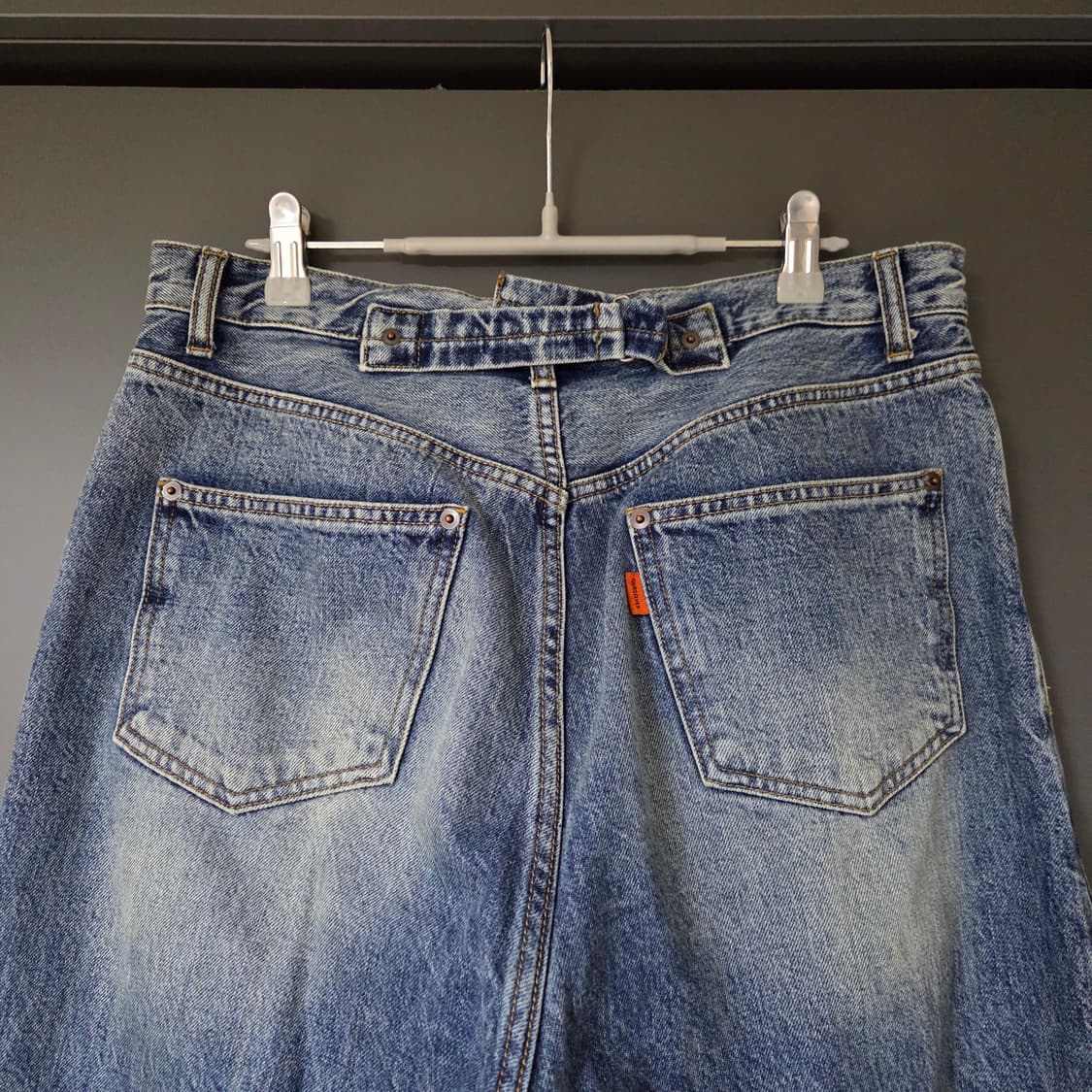 [1] 아워셀브스 와이드 테이퍼드 데님 워시드블루 / 아워셀브즈 중청 상품이미지4