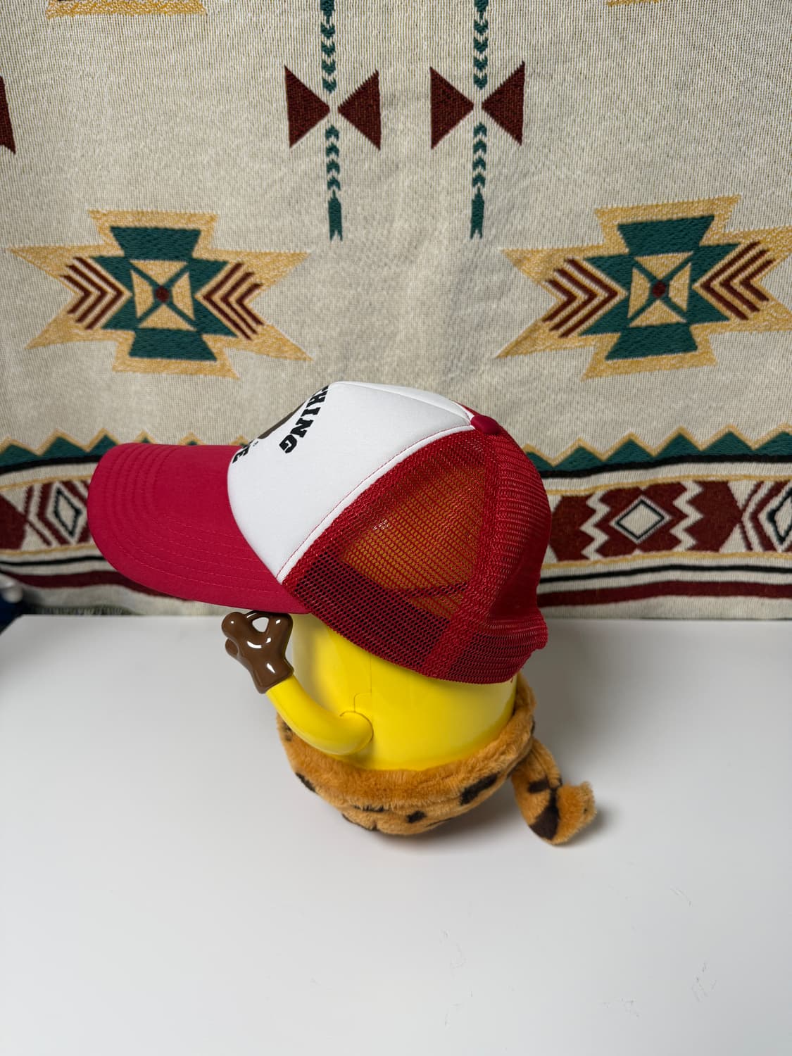 BAPE College Mesh Cap Red 베이프 트러커 캡 상품이미지4