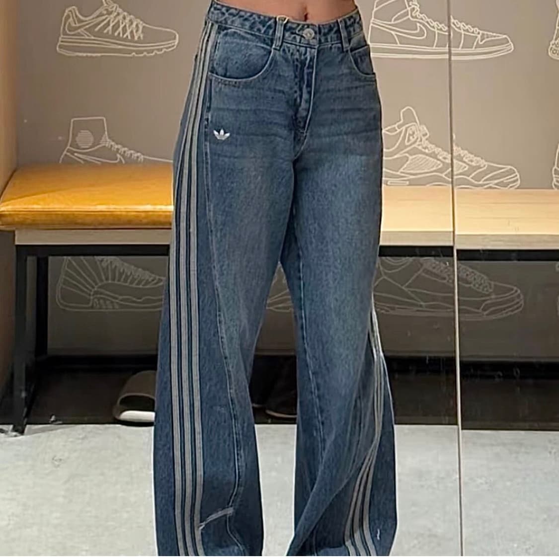 아디다스 루즈 데님팬츠 상품이미지1