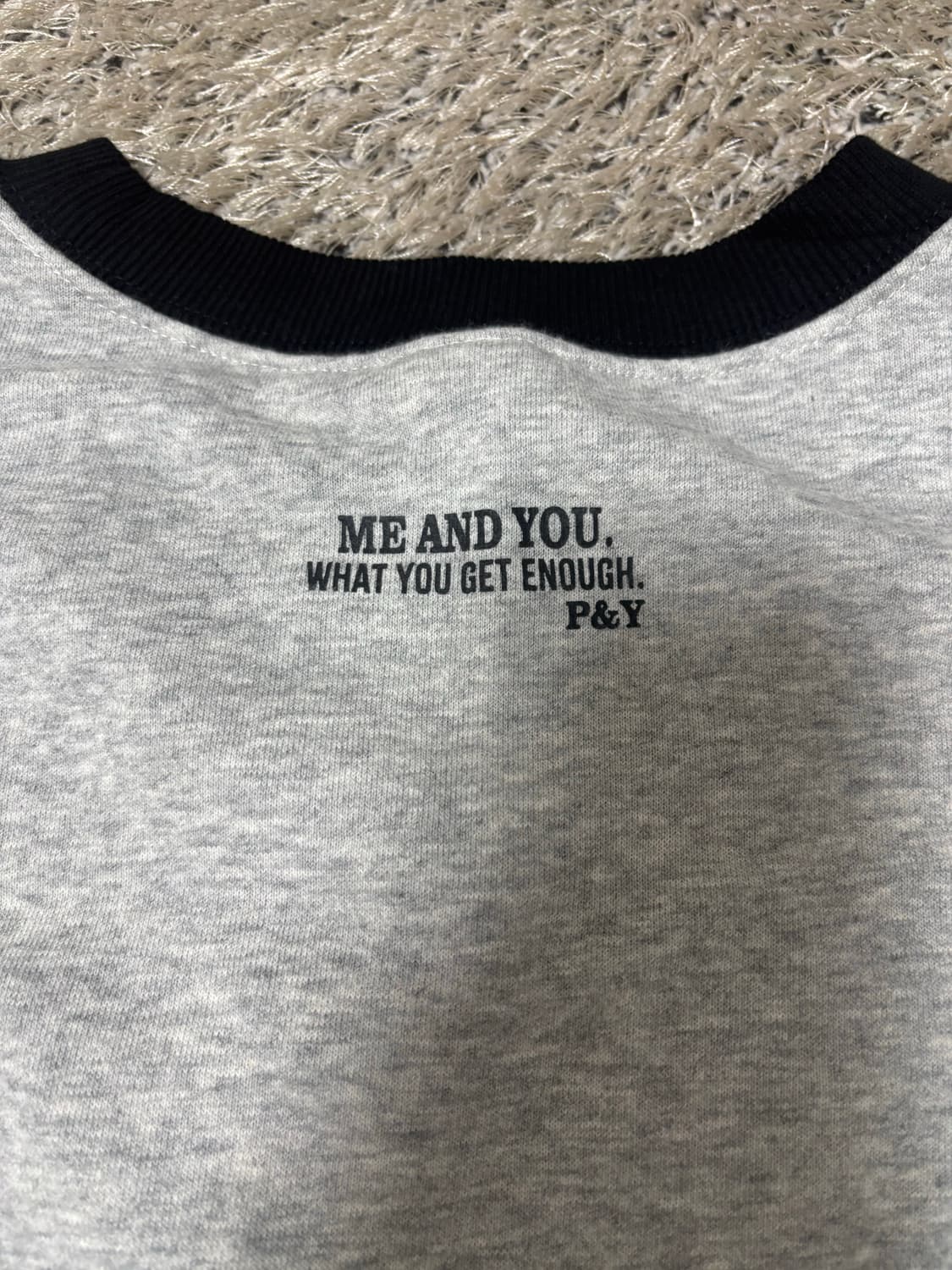 일본판 퍼플앤옐로우 맨투맨 사이즈 105 상품이미지6