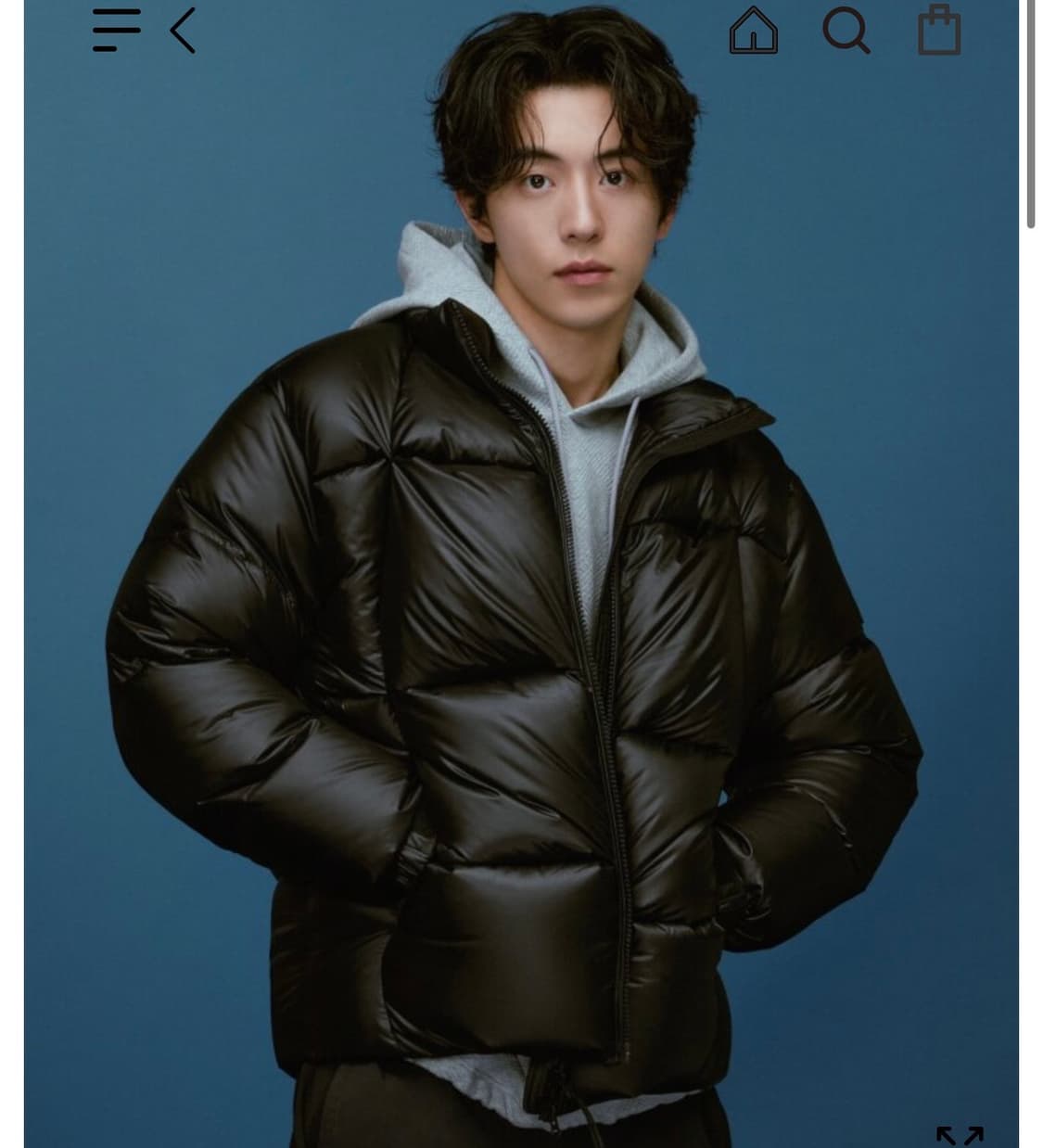 아이더 에드온 남성 아트 푸퍼 다운 블랙 상품이미지1