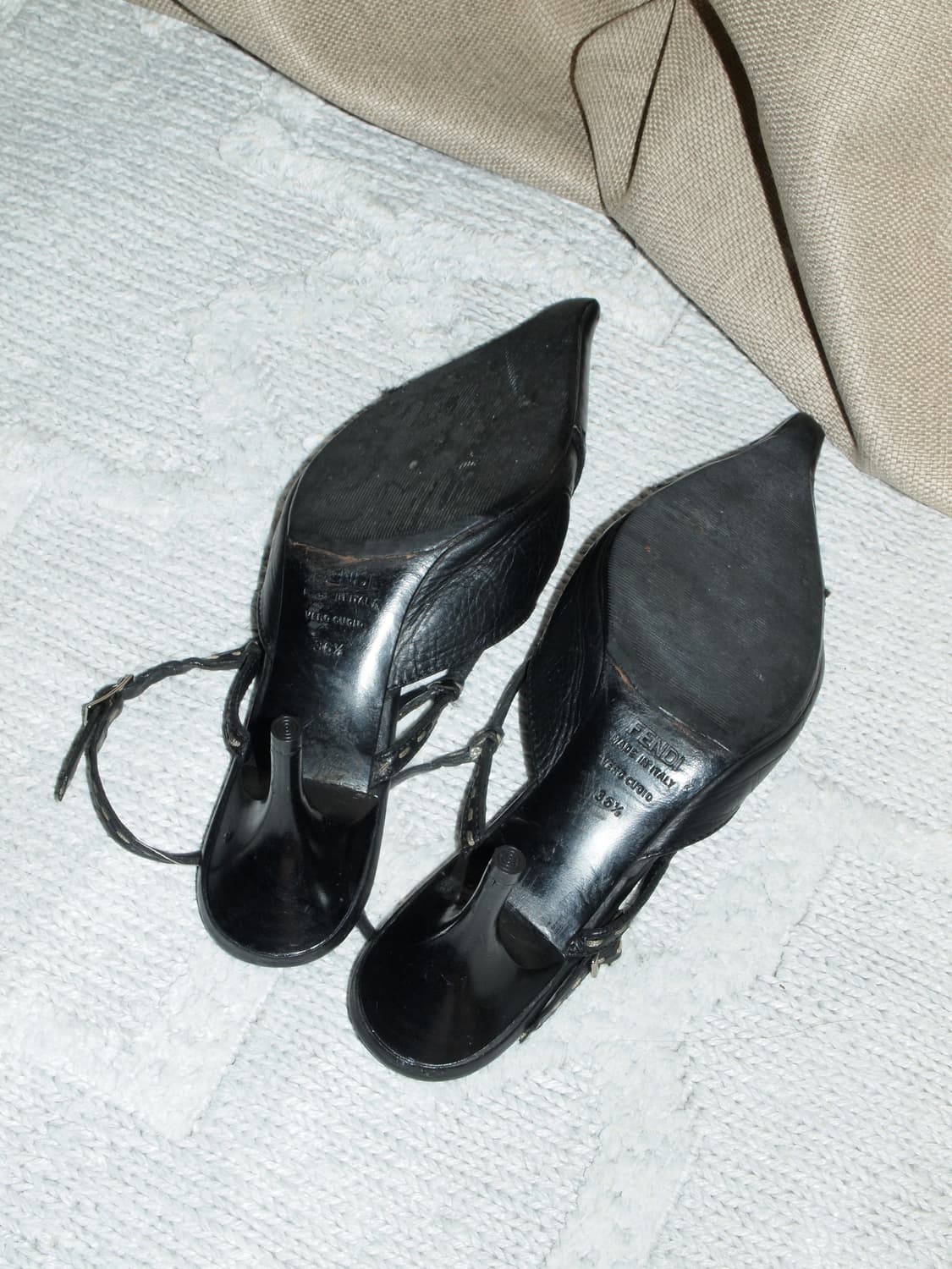 Stiletto Leather Lace Pumps 상품이미지5