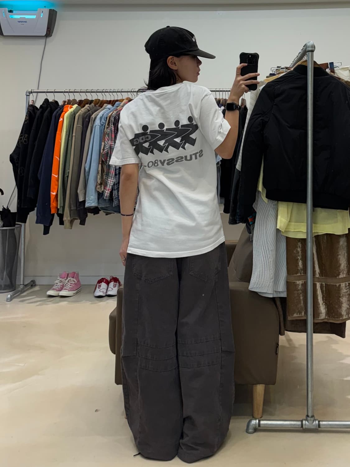 스투시xCDG 서프맨 티셔츠  상품이미지5