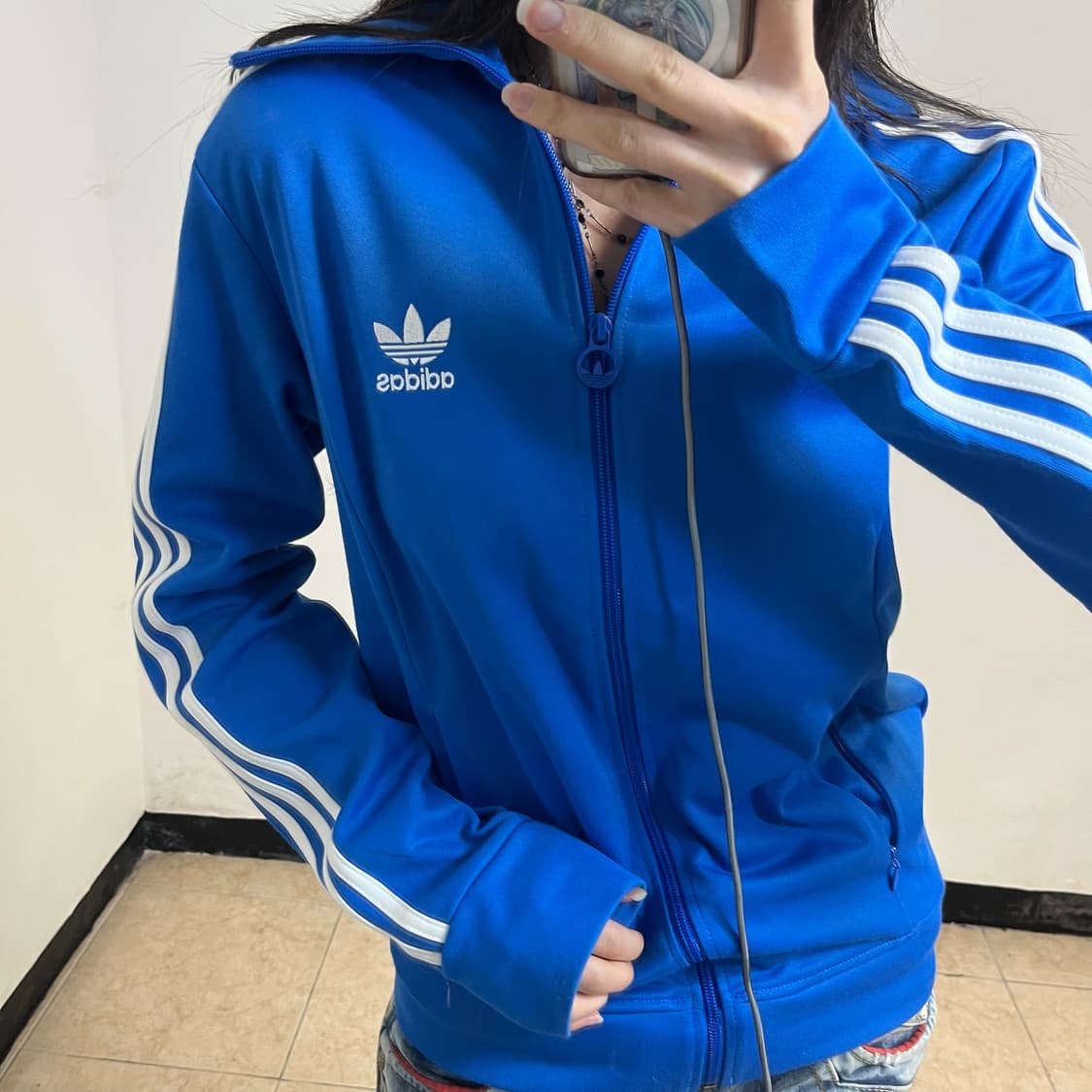 Adidas blue Europa track jacket 상품이미지3