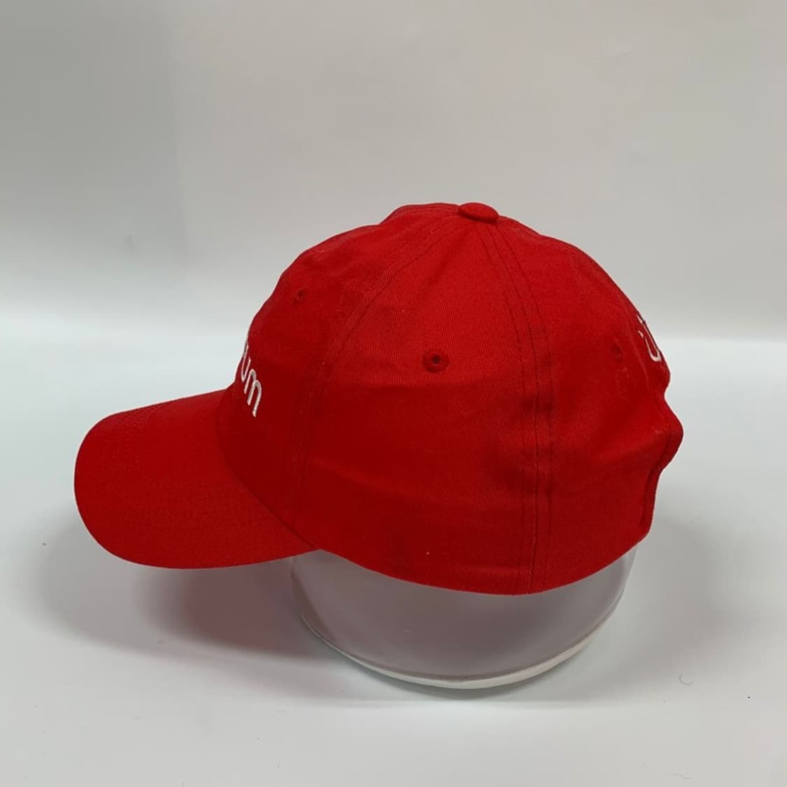 VERUTUM 시그니처 로고 볼캡 레드 상품이미지3