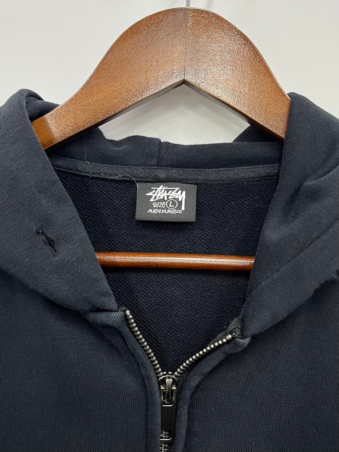 스투시 베이직 블랙 후드집업  상품이미지3