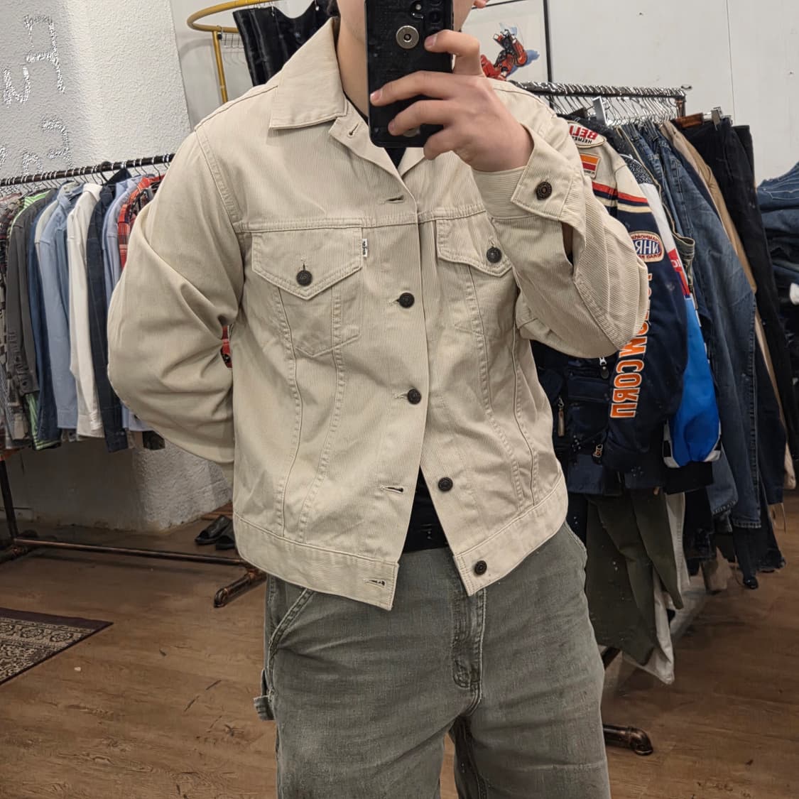 90s 리바이스 화이트탭 코듀로이 트러커 자켓 40사이즈 상품이미지7