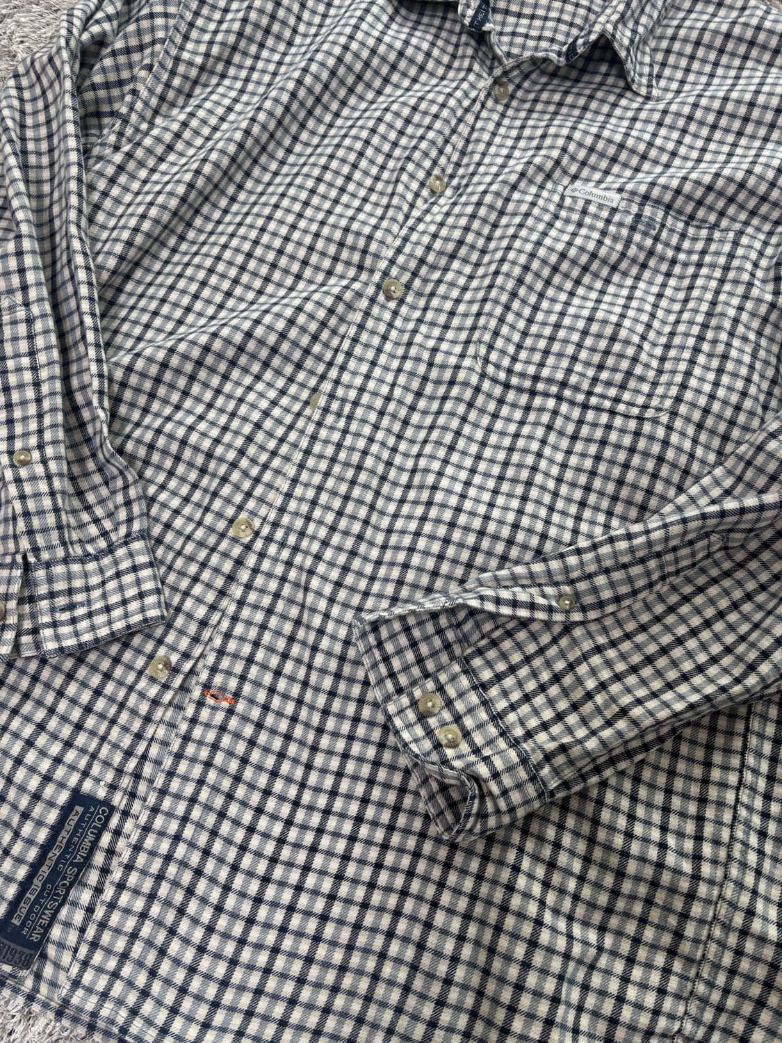일본판 콜럼비아 체크셔츠 사이즈 105-110 상품이미지2