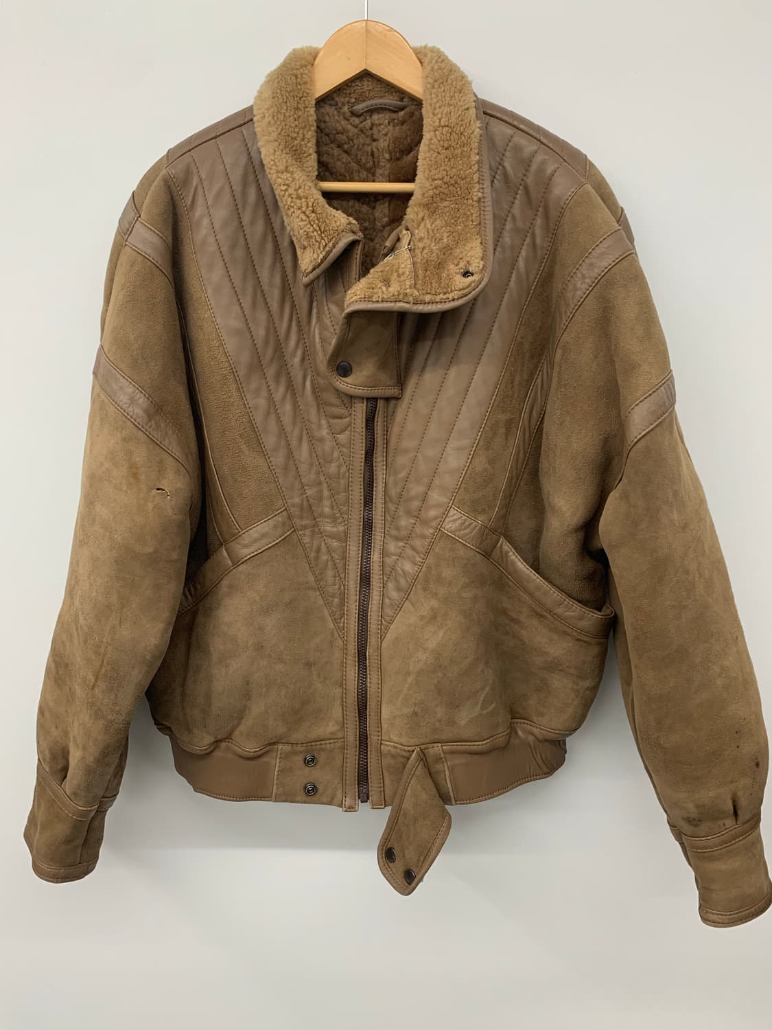 이태리 무통 무스탕 봄버 상품이미지6