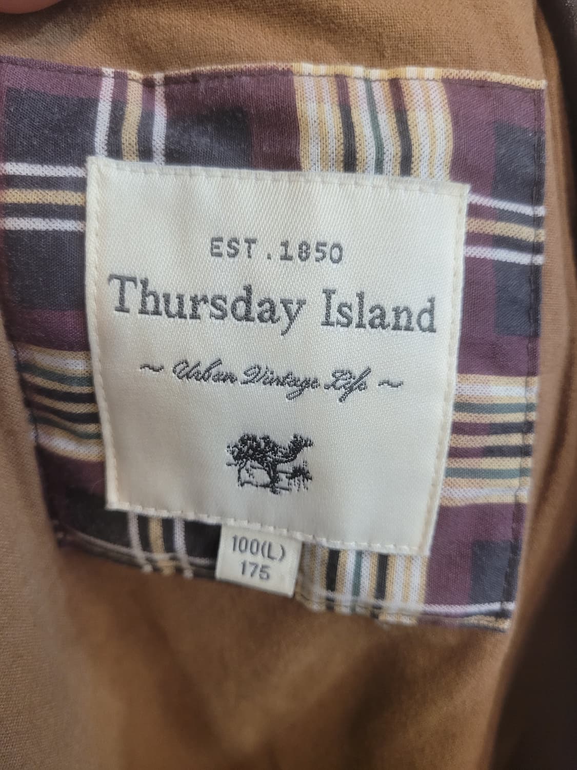 썰스데이 아일랜드 빈티지 양가죽 자켓 L 상품이미지7