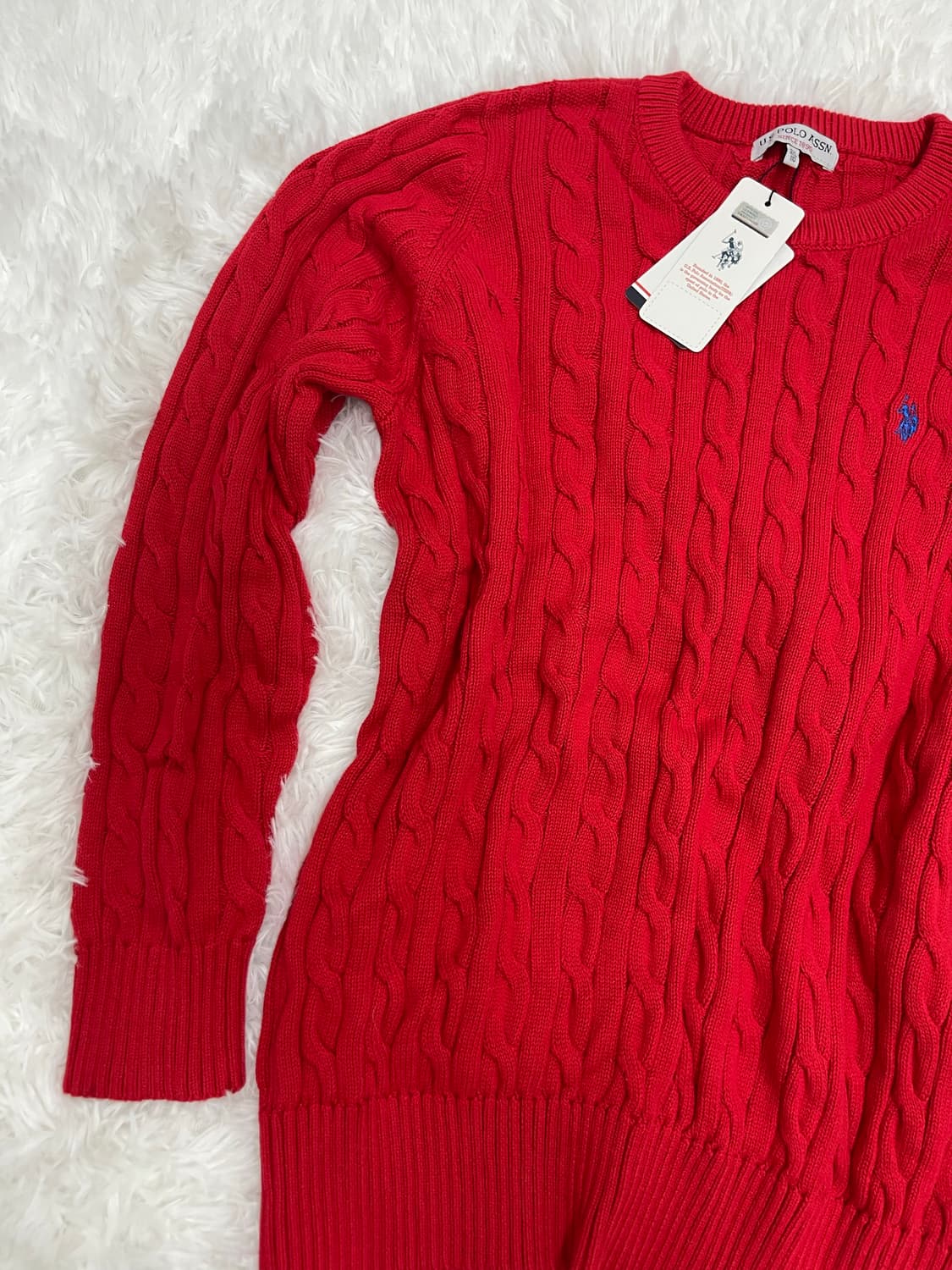 U.S.POLO ASSN 긴팔케이블니트 새상품 상품이미지3