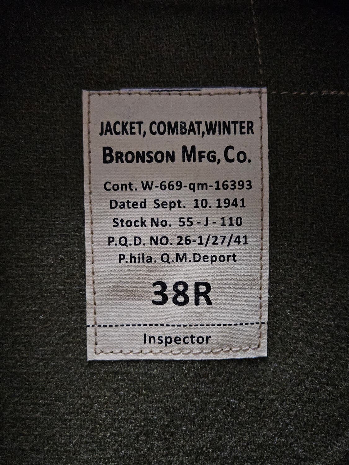 브론슨 퓨리 탱커자켓 38R(medium) 상품이미지4