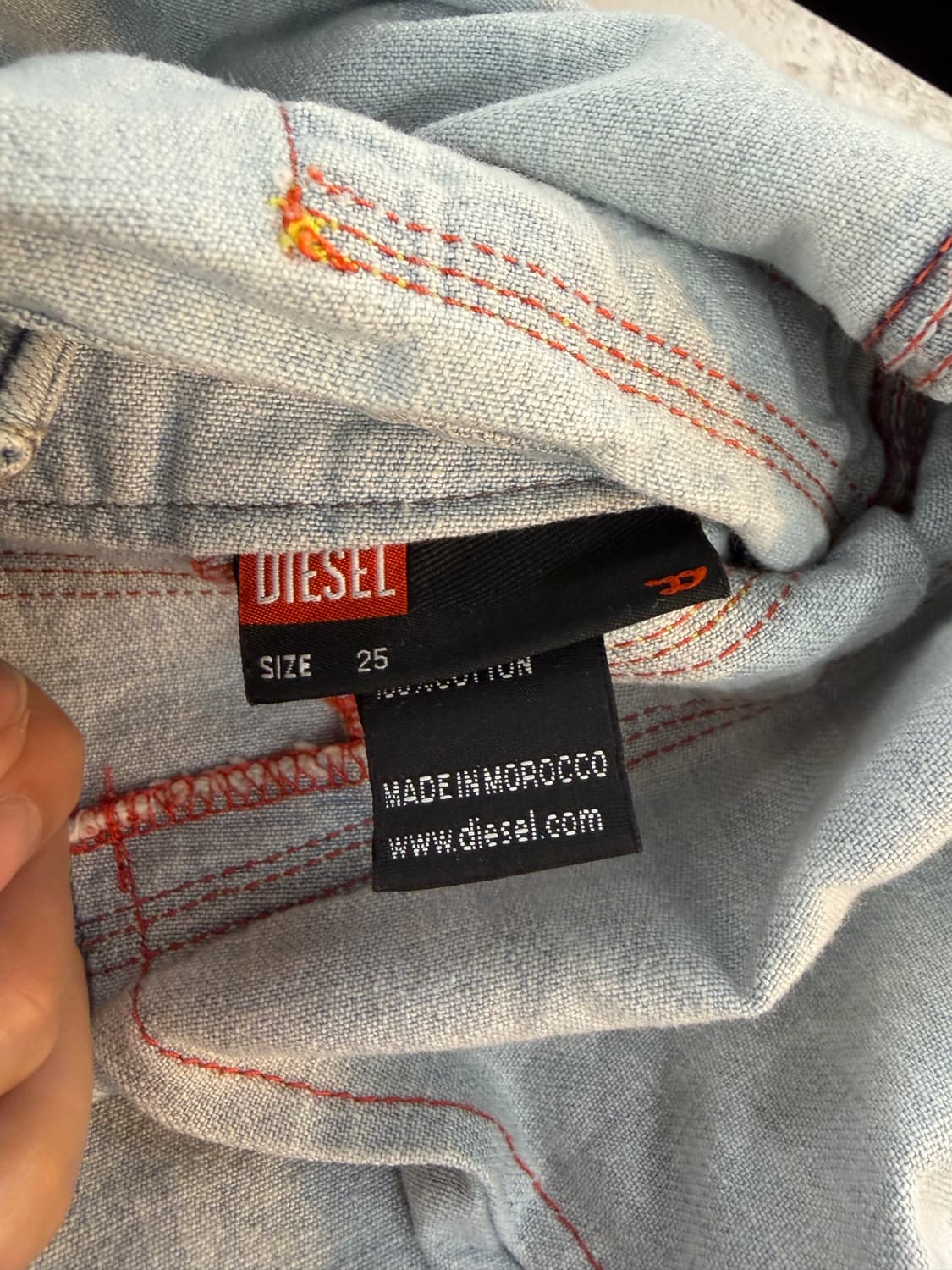 Diesel lowrise denim mini skirt 25 상품이미지8