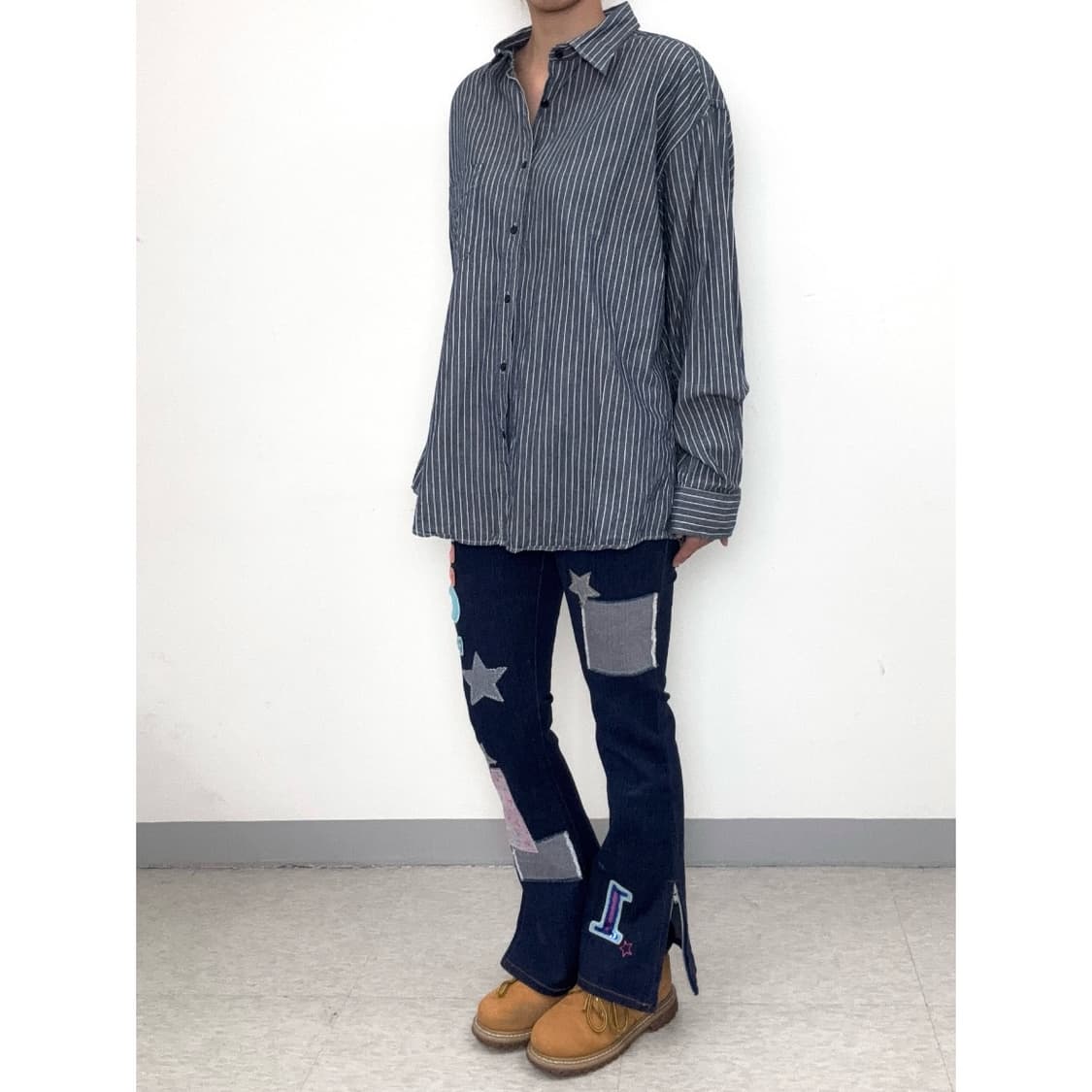 빈티지 키치 부츠컷 데님 팬츠 상품이미지2