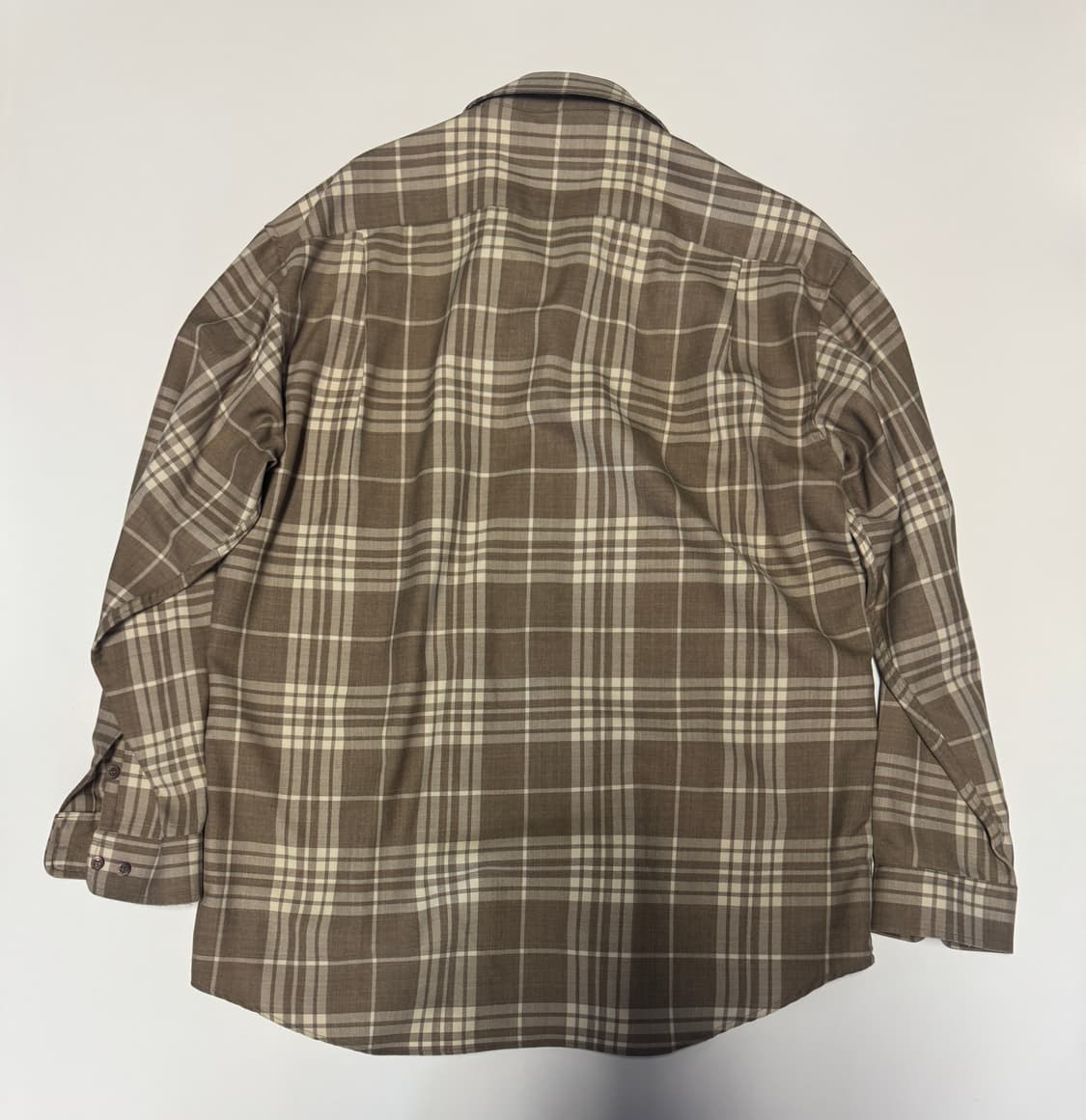 정품!! 입생로랑 YSL 뿌르옴므 클래식 체크 셔츠 L 상품이미지2