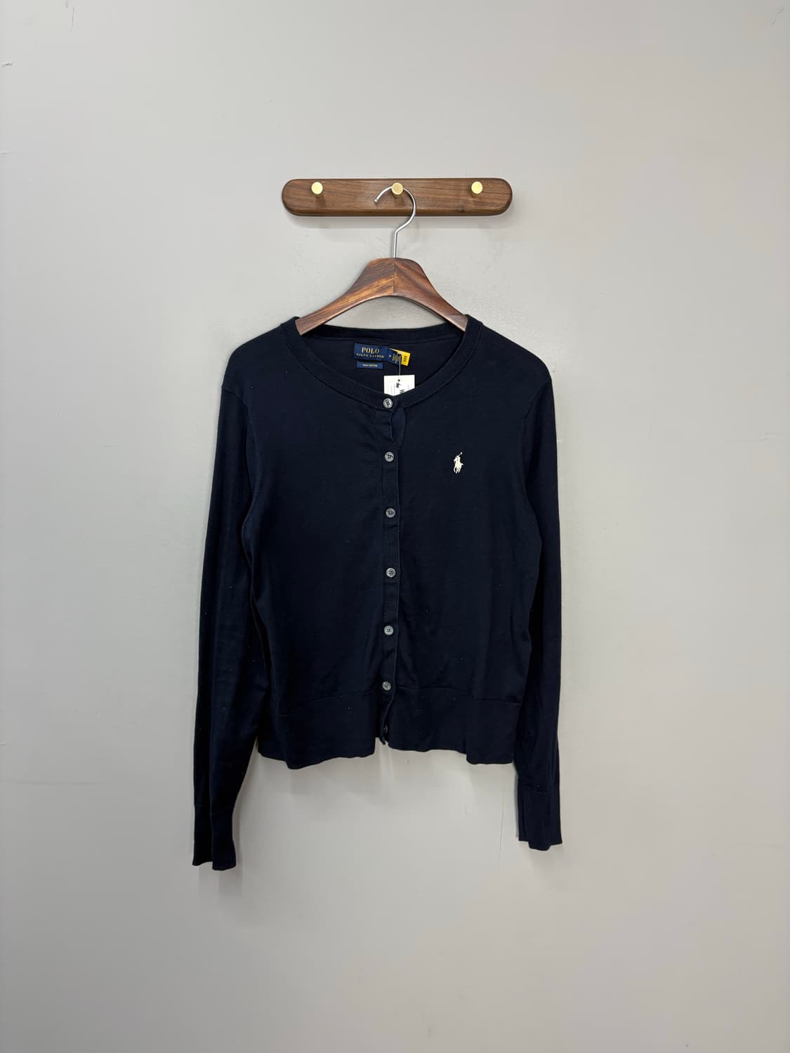 폴로랄프로렌 포니로고 피마코튼 네이비 가디건 A2885 상품이미지2