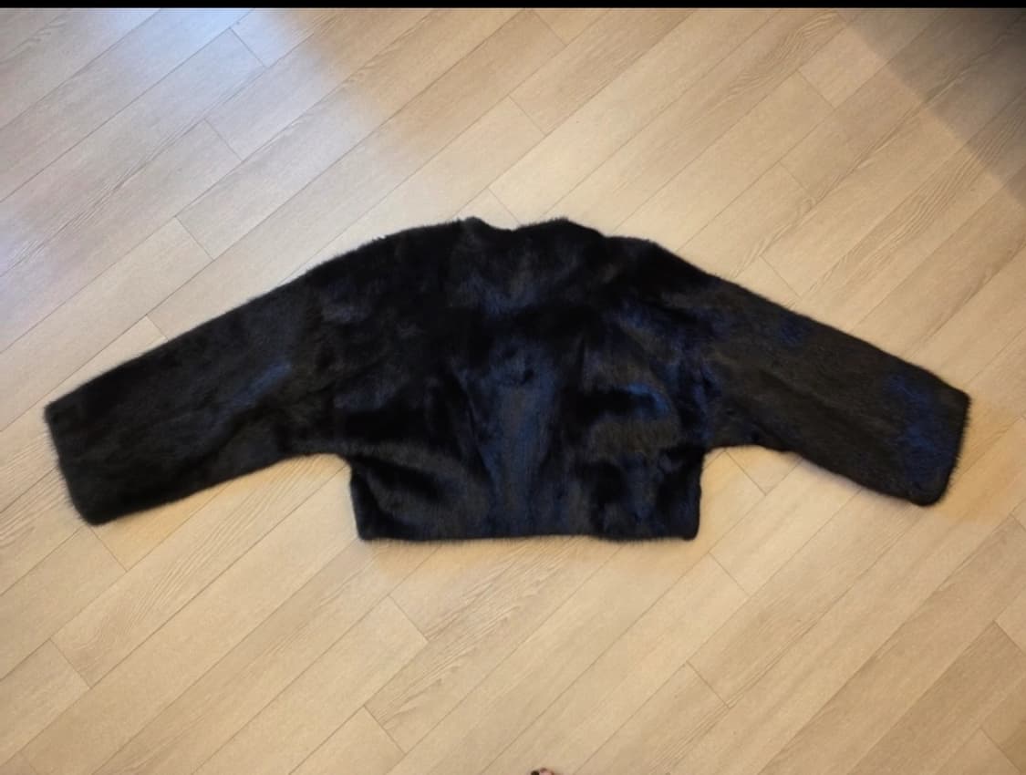 크롭 밍크 코트 F사이즈 상품이미지4