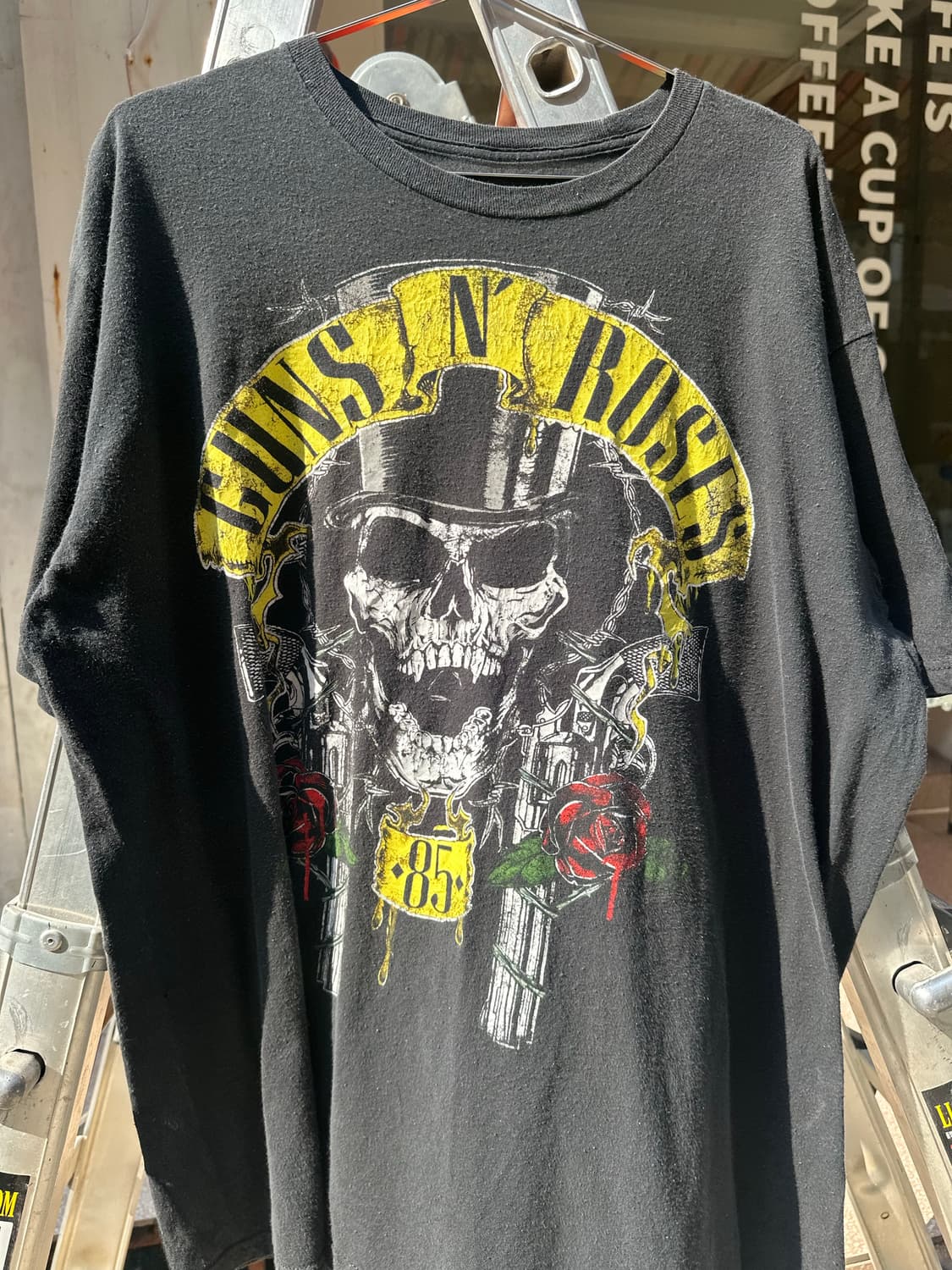 Guns N Roses 85 logo retrofit T-shirt 상품이미지2