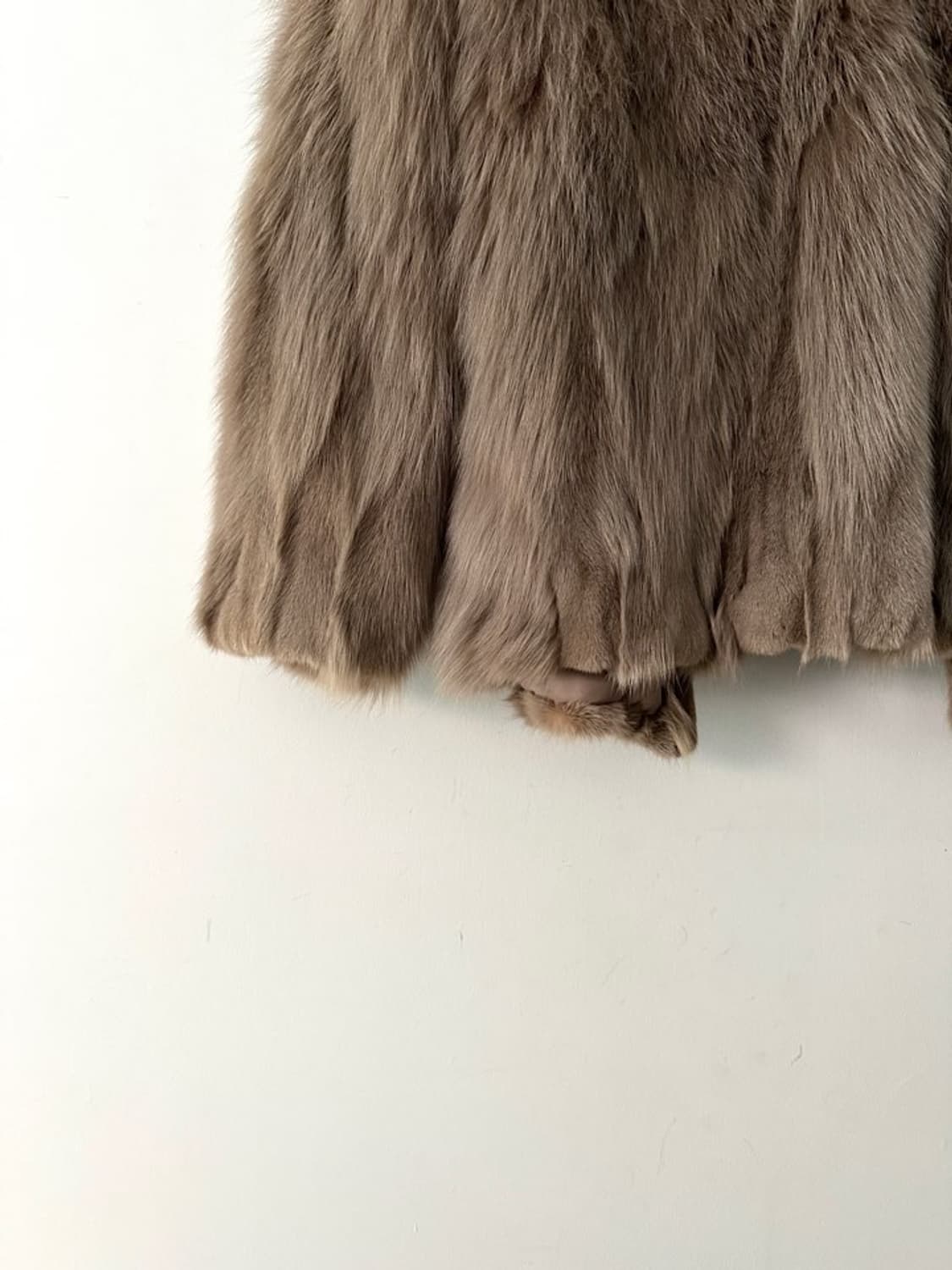Bagle fur jacket / beige 상품이미지3