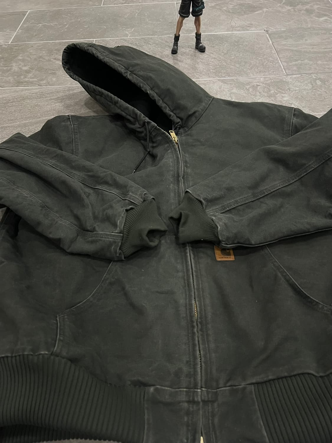 (XL) 칼하트 후드 덕 액티브 자켓 J130 MOS 모스그린 상품이미지6