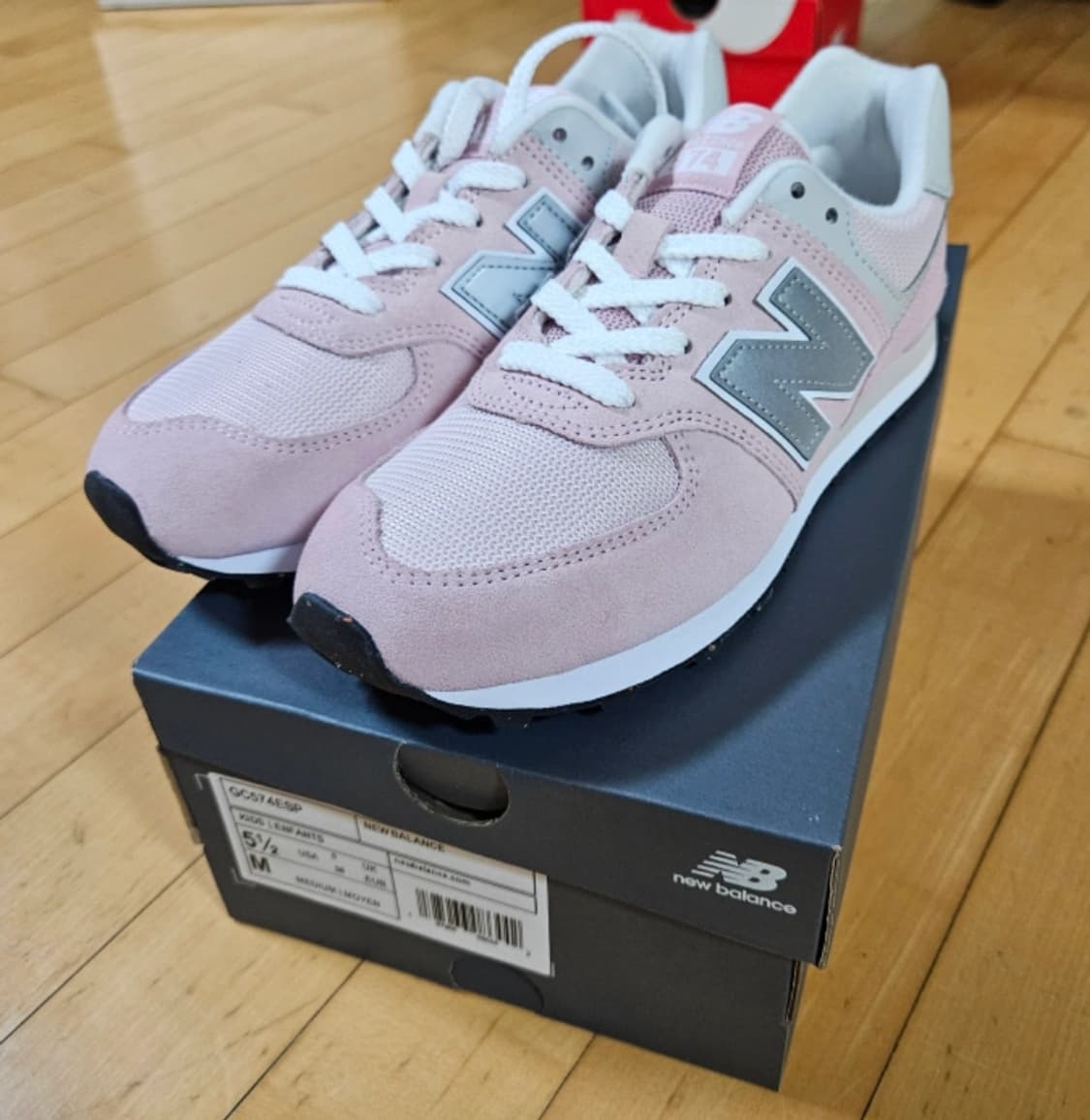 [235] 뉴발란스 574 핑크 그레이 상품이미지2