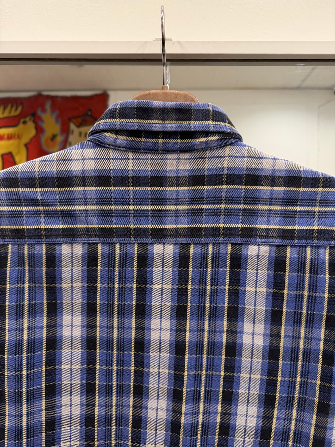 00s Levis 리바이스 헤비코튼 레드탭 체크 셔츠 상품이미지6