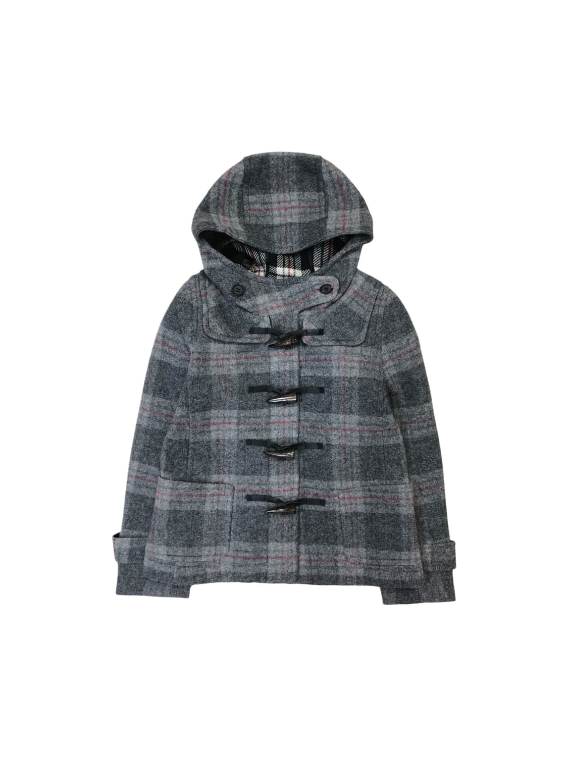 UNTITLED 체크 더플코트 상품이미지1