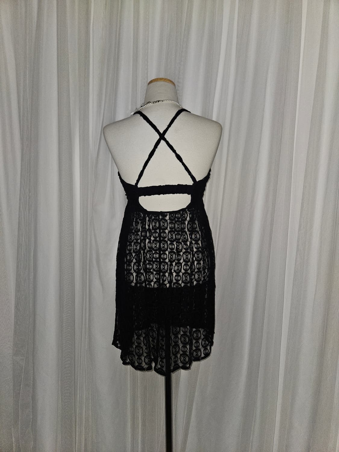 빈티지 레이스 시스루 더블 리본 탑 상품이미지3