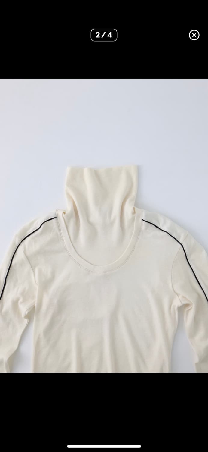 울리카상투스 possture turtleneck top(ivory) 상품이미지2