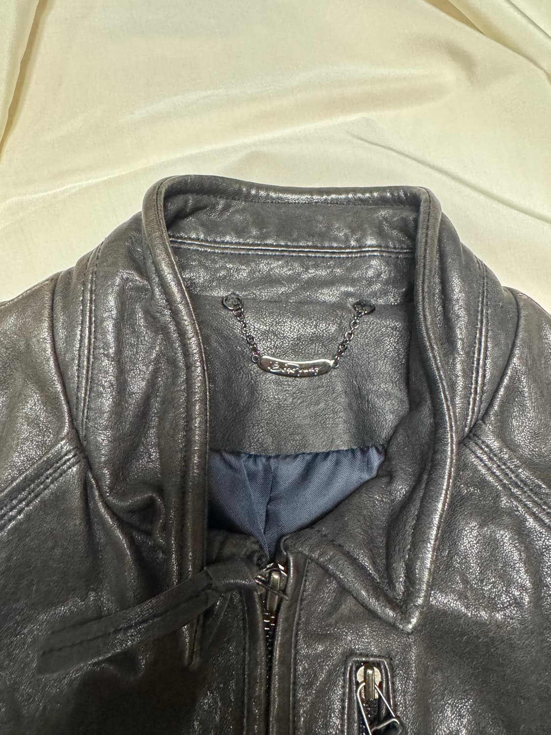 00s Mode sheepskin leather jacket 상품이미지4