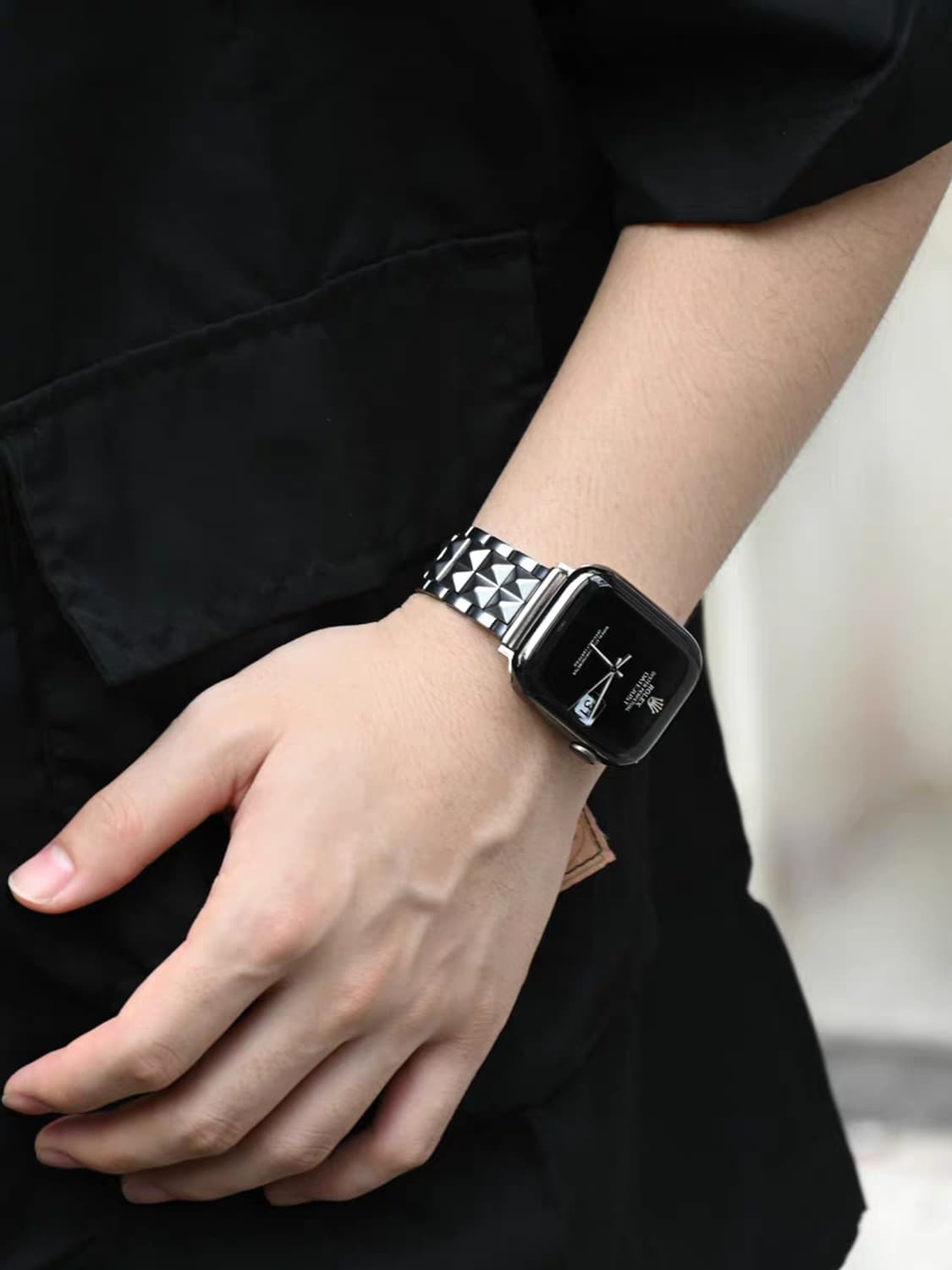 Oceanora 2026 신제품 디자인 애플워치용 메탈 밴드" 상품이미지2