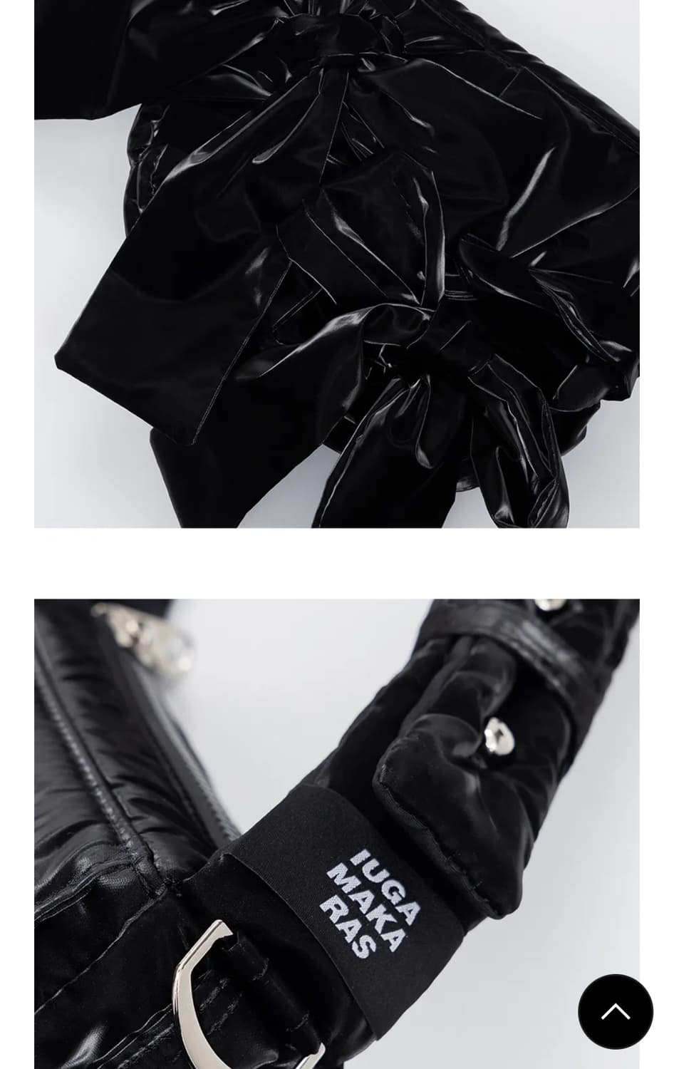 이우가마카라스 마이크로 패딩 백 글로시 상품이미지3