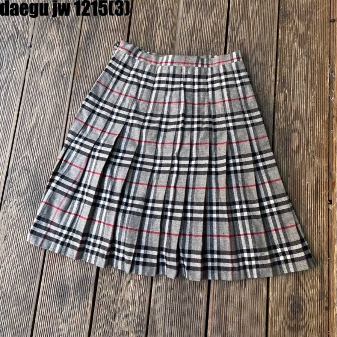 버버리 그레이 정품 스커트 상품이미지6