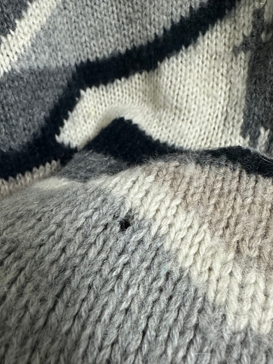 핸드메이드 패턴 VTG 니트 상품이미지6