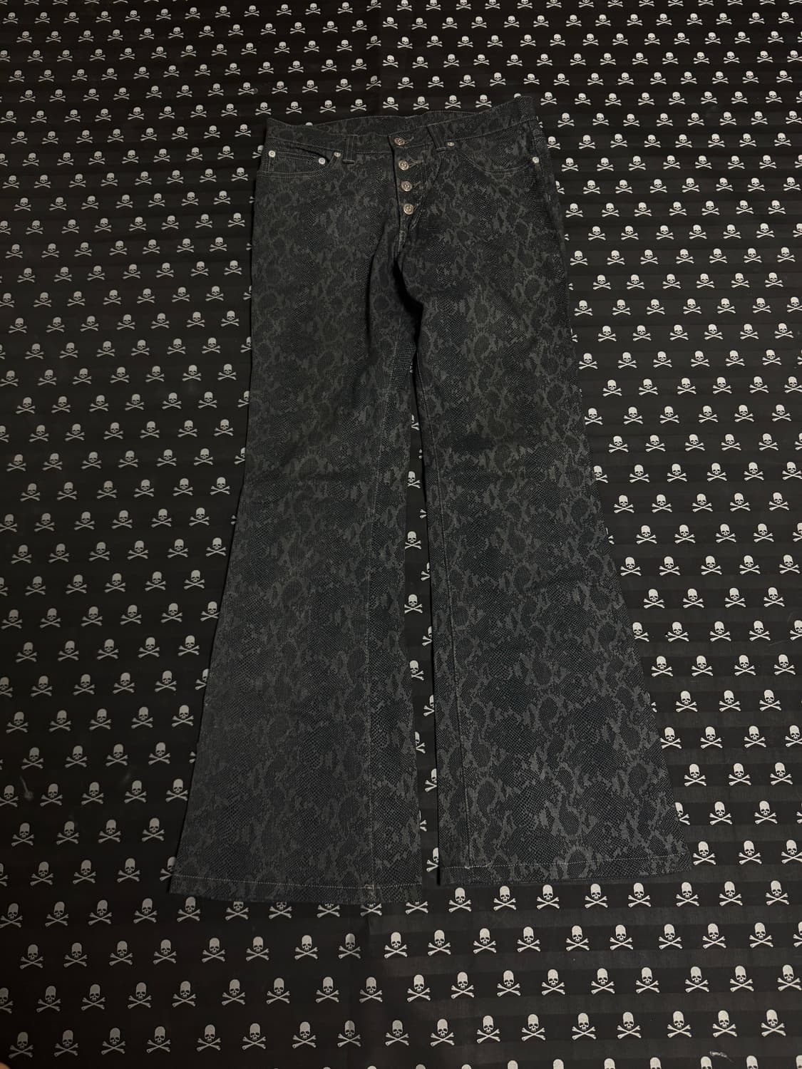 “Tornado Mart” Python flare pants  상품이미지1