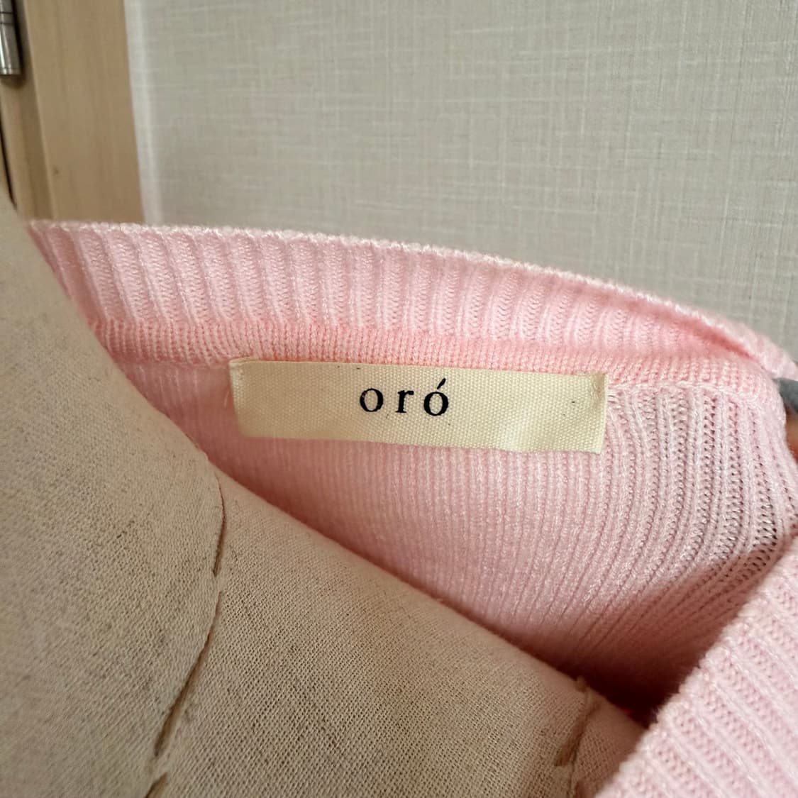 66사이즈) 오로 (라퍼지포우먼) 에센셜 라운드 니트 가디건 상품이미지5