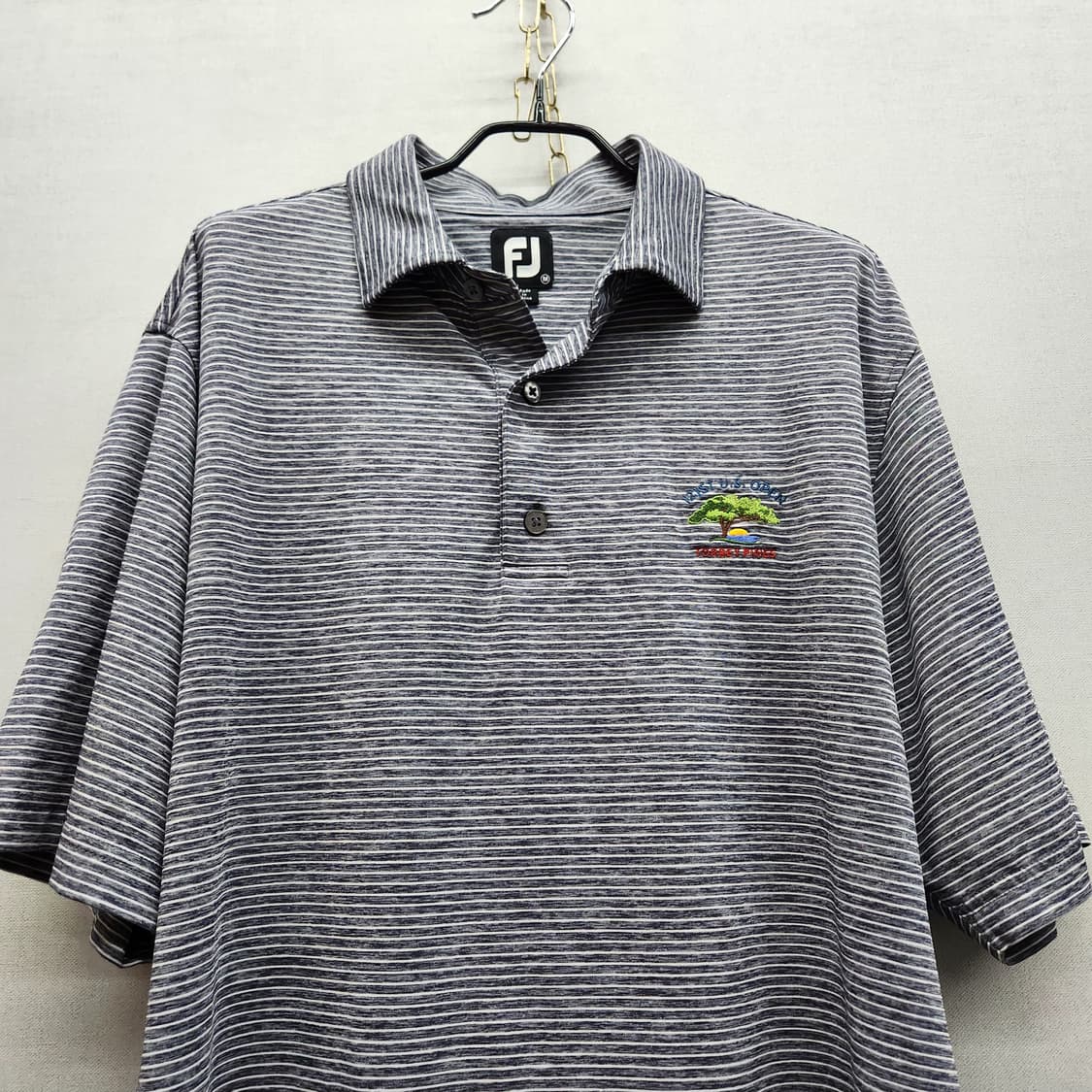 풋조이 스트라이프 한정판 기능티 반팔카라 M(XL) 상품이미지2