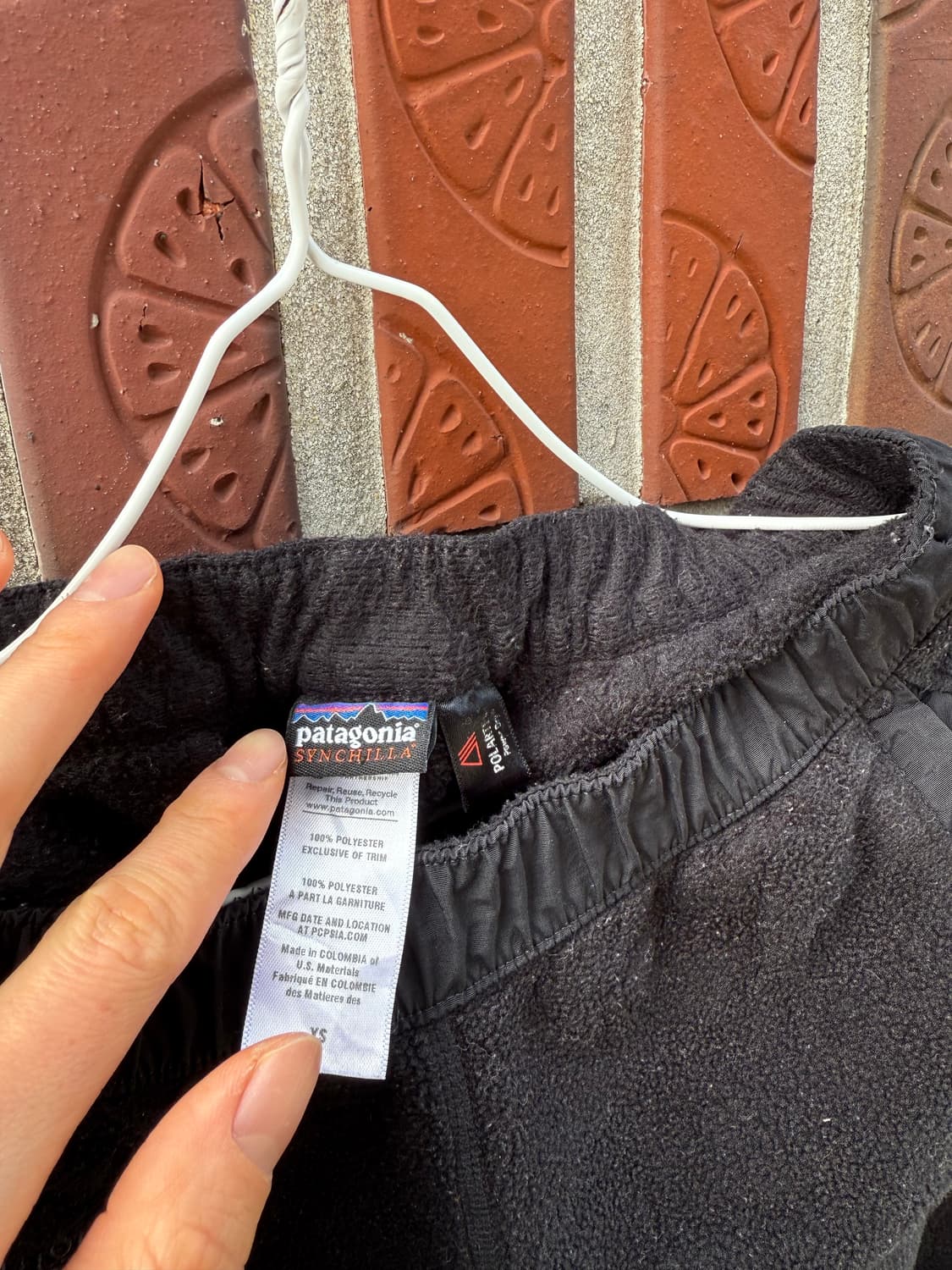 Patagonia Synchilla 플리스 팬츠 (블랙 / XS) 상품이미지5