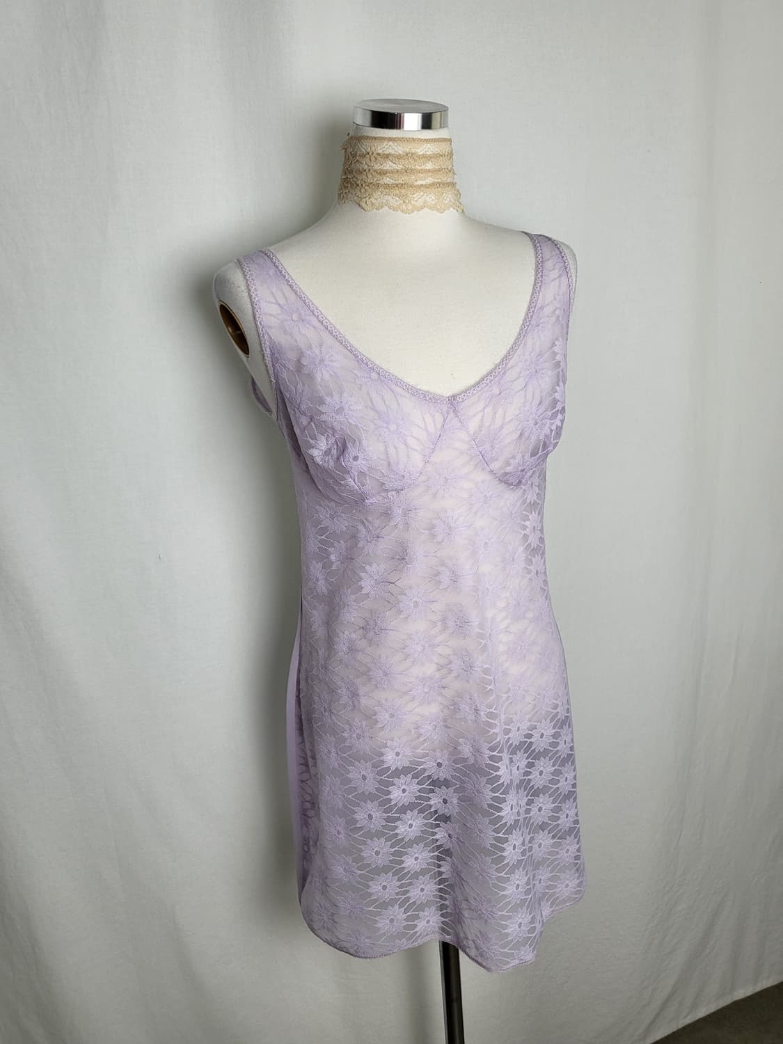 빈티지 라벤더 슬립 원피스 상품이미지2