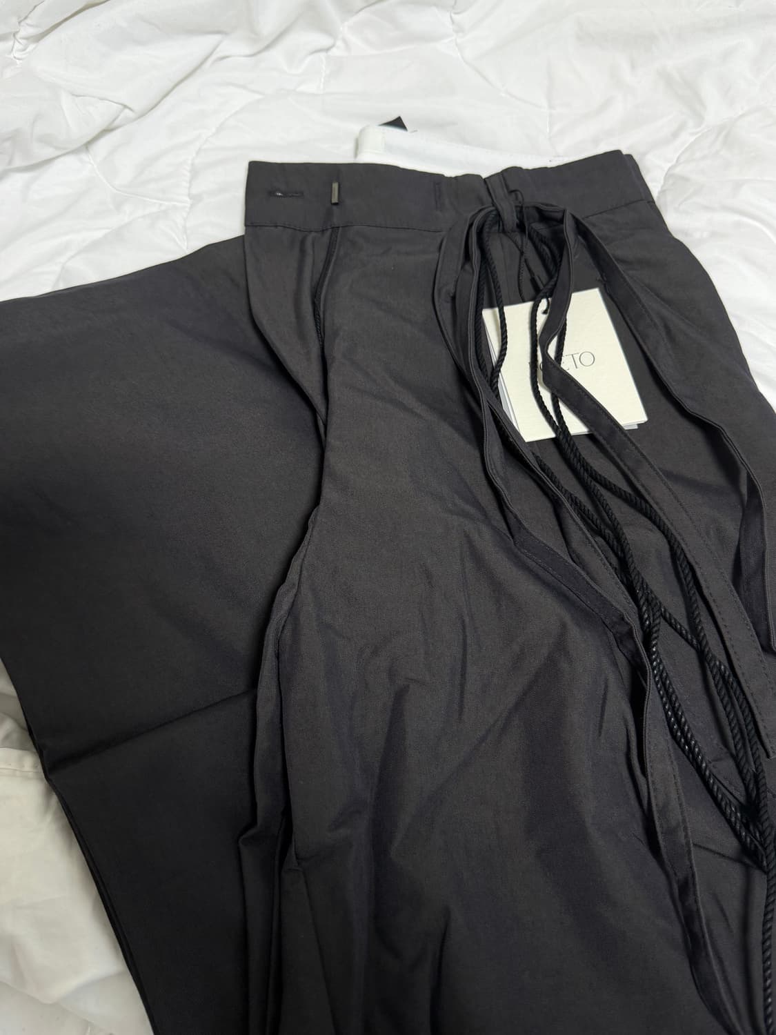 (새상품/택o) 포에토 2 String Glady pants 차콜S 상품이미지9