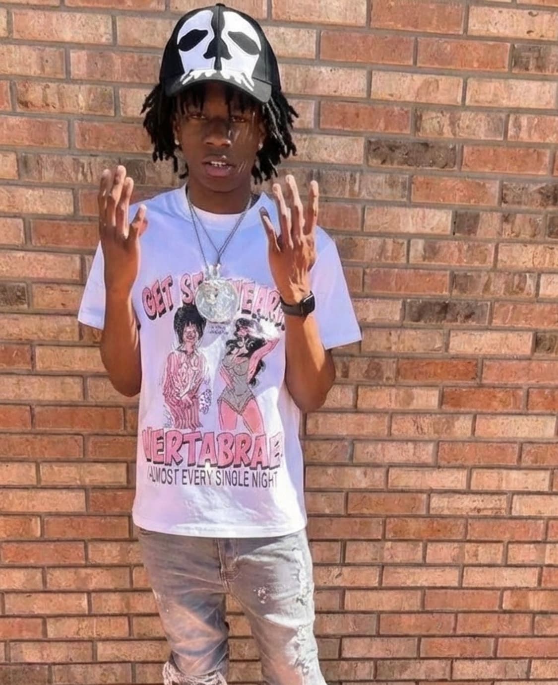 Grimykids의 고스트 스컬 모자 상품이미지2