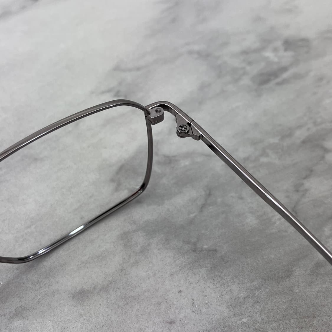 C51 PBL 실버 스퀘어 메탈테 안경 상품이미지3