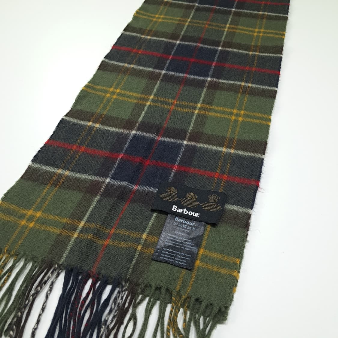 MX393 바버 3-워런트 메리노 & 캐시미어 블렌드 클래식 타탄 체크 상품이미지3