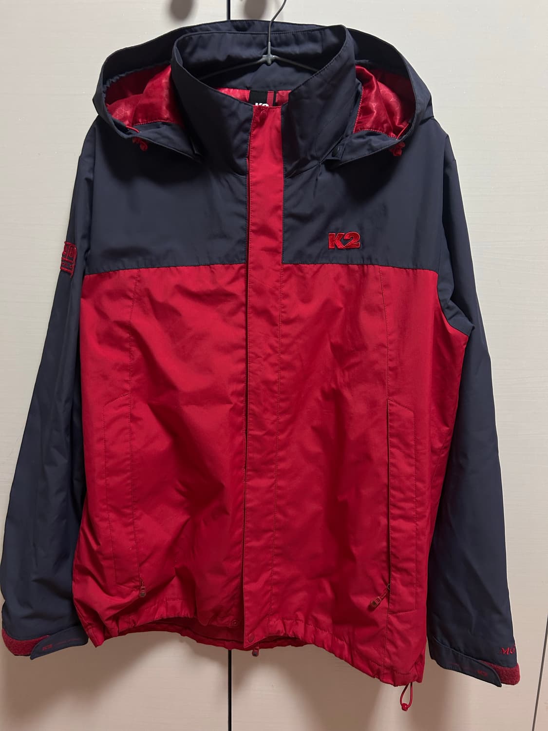 K2 바람막이 자켓 레드/네이비 100 상품이미지1
