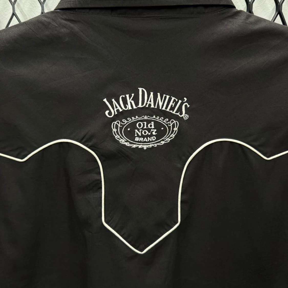 잭 다니엘 웨스턴 셔츠 애로우 투포켓 디테일 블랙 상품이미지6