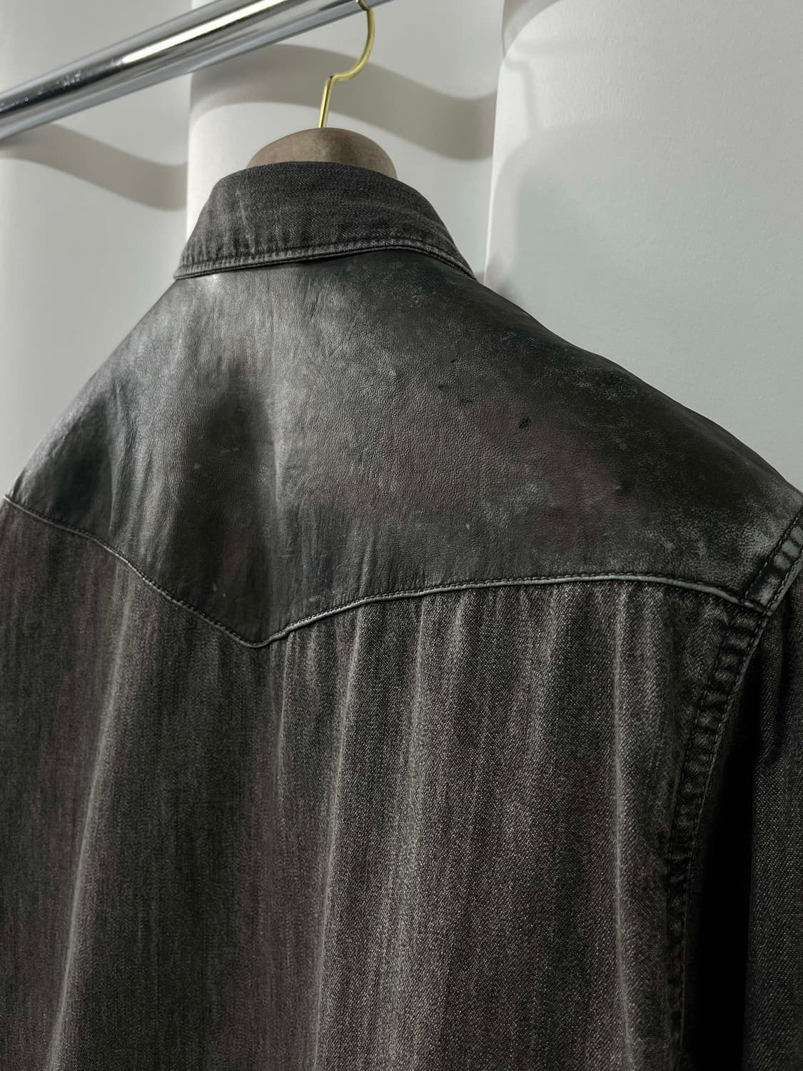 폴로 랄프로렌 쉽스킨 레더요크 콘초 사우스웨스턴 셔츠 상품이미지8