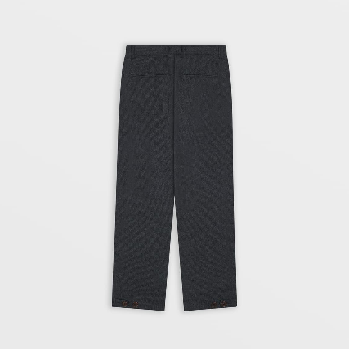 새상품) 사파리스팟 투 버튼 울 팬츠 블랙 1사이즈 상품이미지8